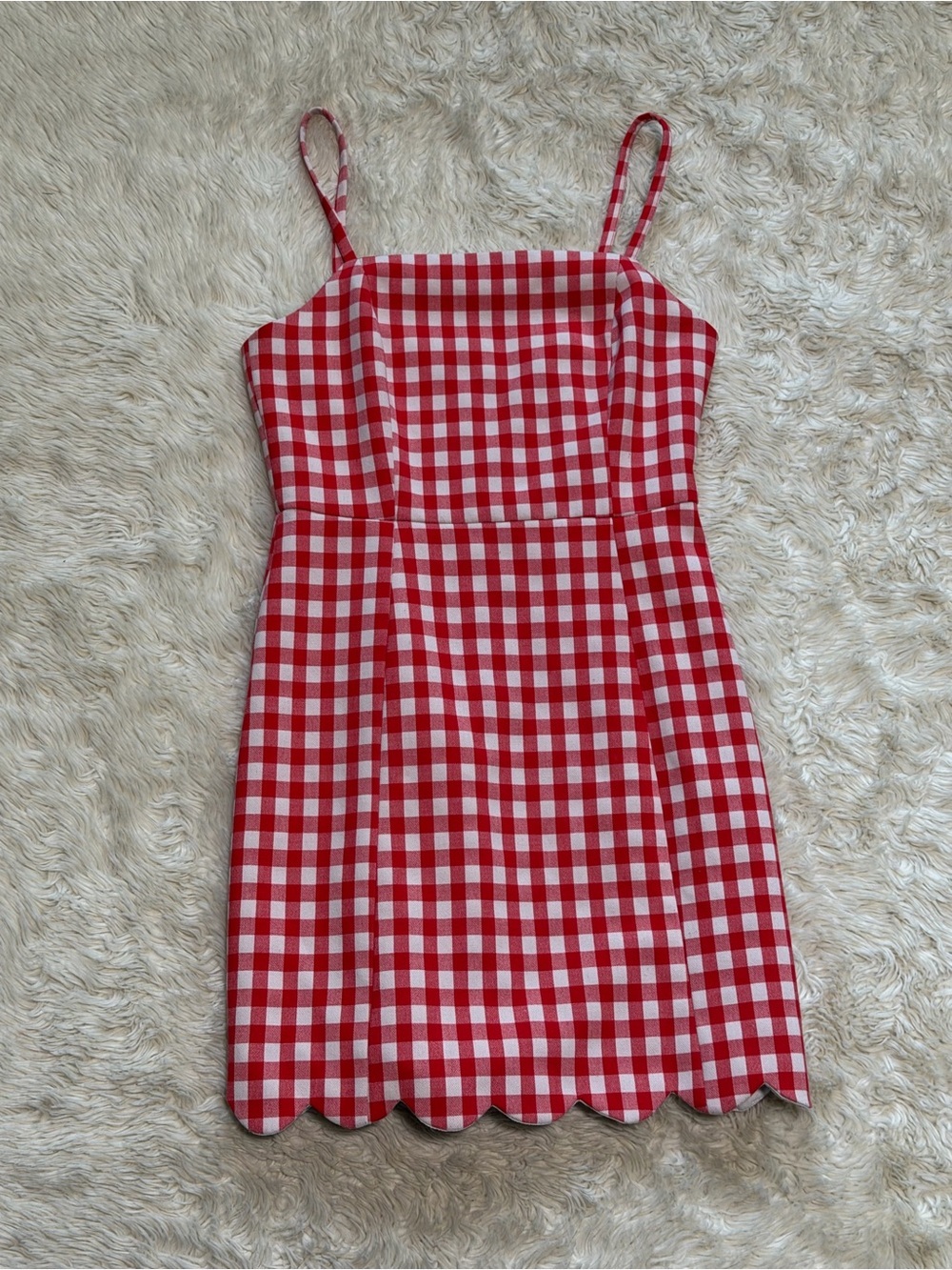 English Factory Gingham Checked Plaid Mini Dress - Size XS - Picture 3 of 9